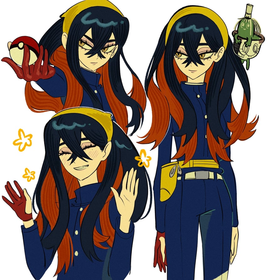 carmine and sinistcha (pokemon and 1 more) drawn by ch_sokai
