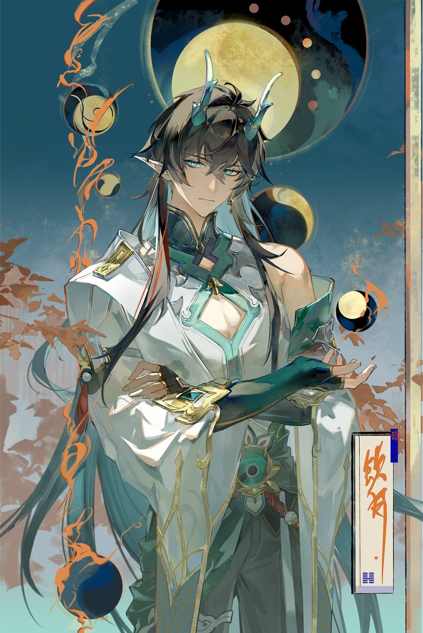 dan heng (honkai and 1 more) drawn by qingming_tiaohetu