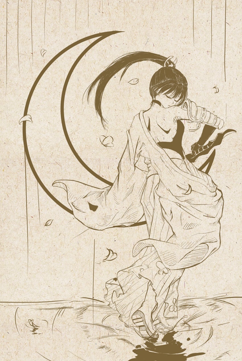 natsume inori (heaven burns red) drawn by qiang_ge