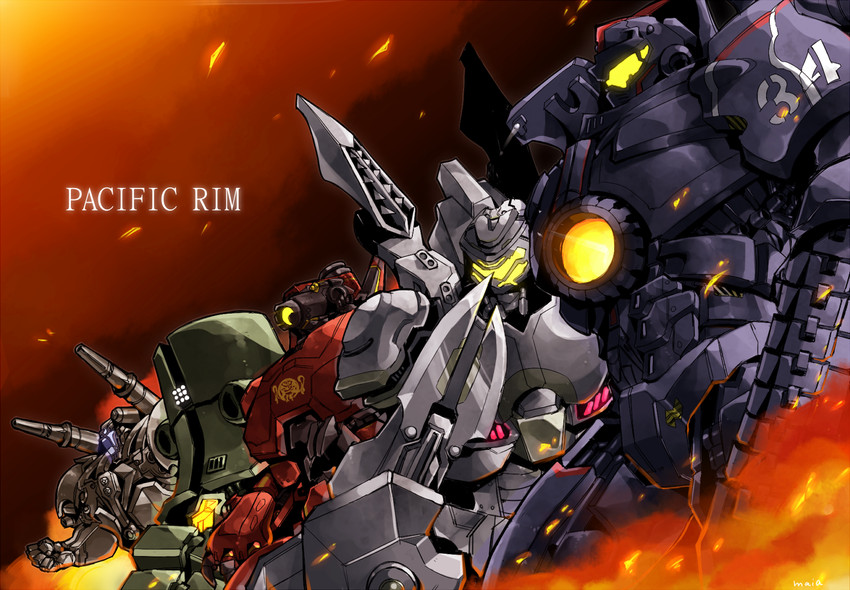 gipsy danger, cherno alpha, crimson typhoon, striker eureka, and coyote tango (pacific rim) drawn by maia_(k1668)