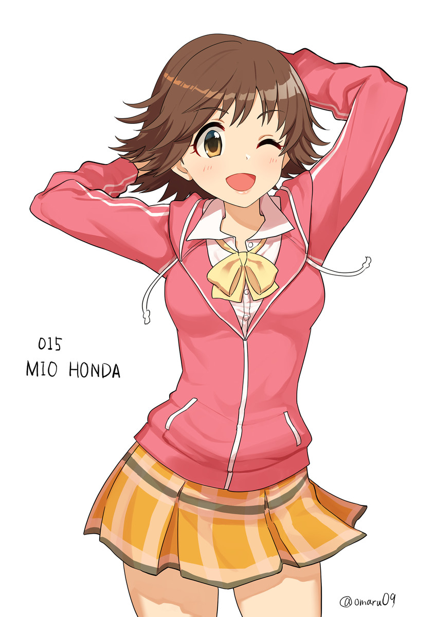 honda mio (idolmaster and 1 more) drawn by omaru_gyuunyuu