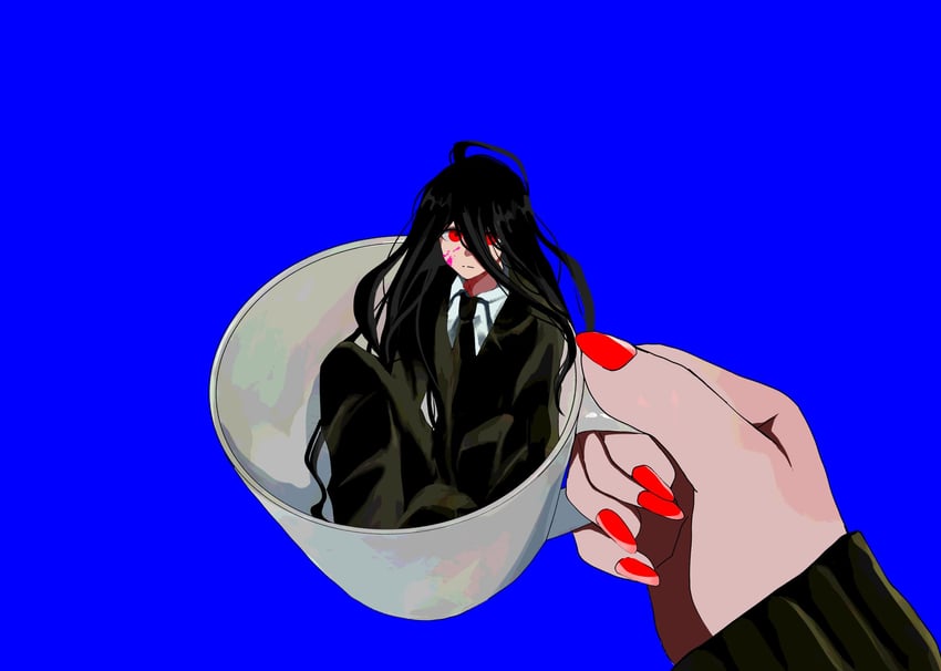 enoshima junko and kamukura izuru (danganronpa and 1 more) drawn by famima_de_neppuri