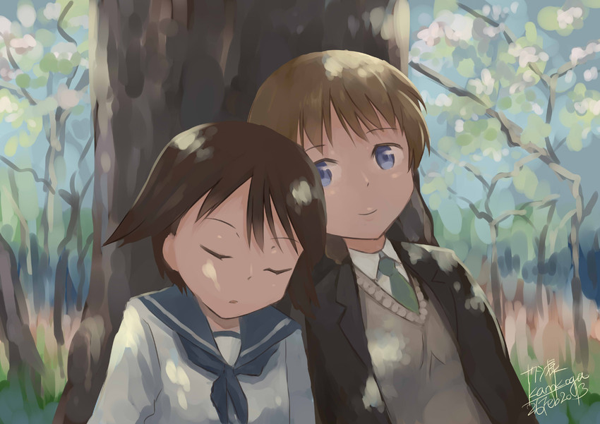 miyafuji yoshika and lynette bishop (world witches series and 1 more) drawn by kanokoga