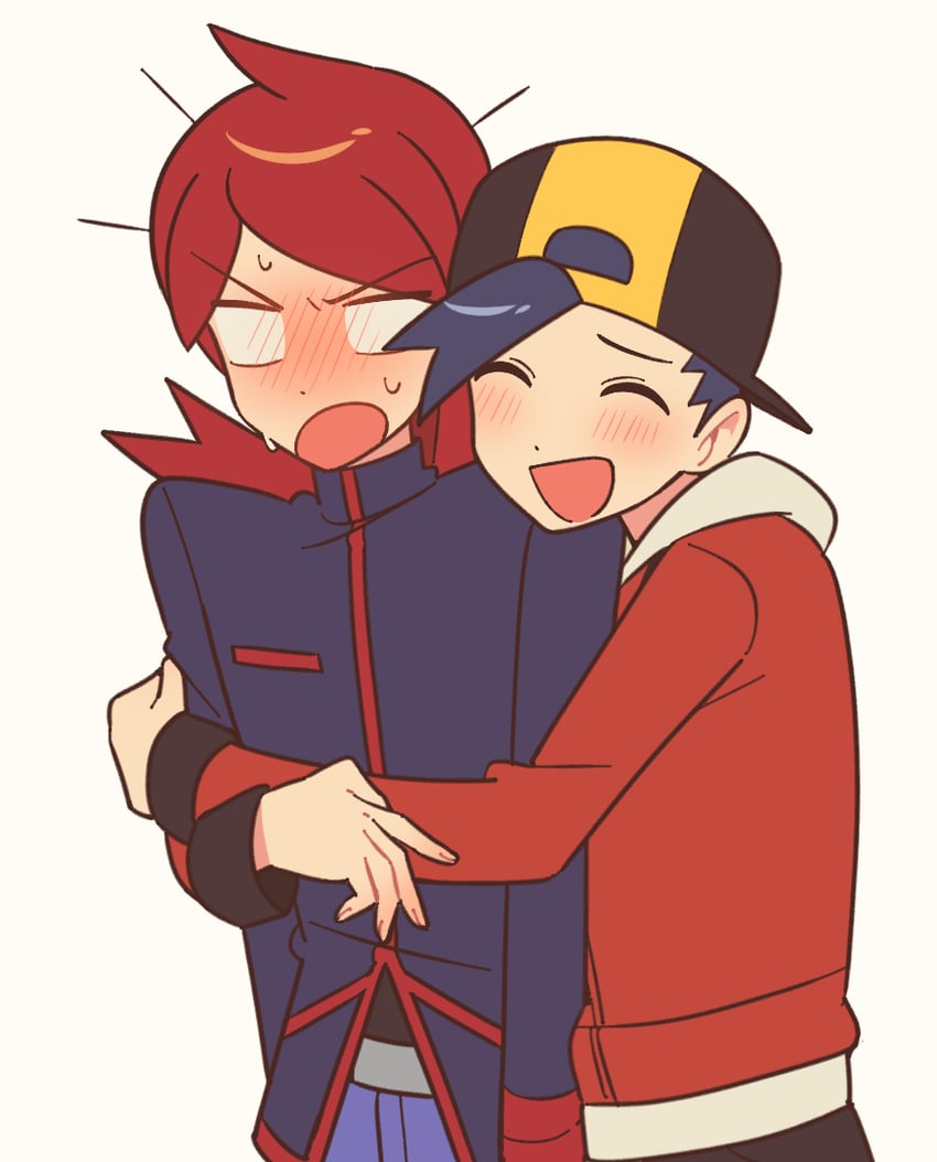 ethan and silver (pokemon and 1 more) drawn by chueog