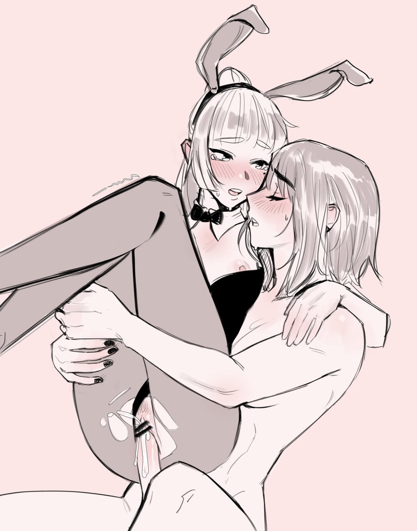 kamisato ayaka and kujou sara (genshin impact) drawn by paw_(286456)