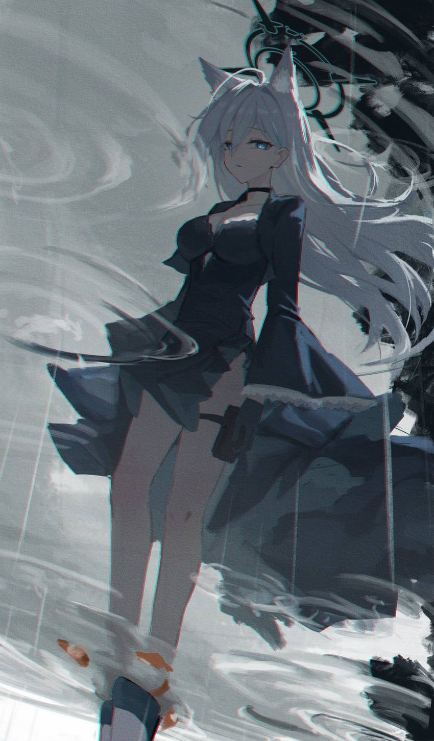 shiroko and shiroko terror (blue archive) drawn by haimaotuanzi