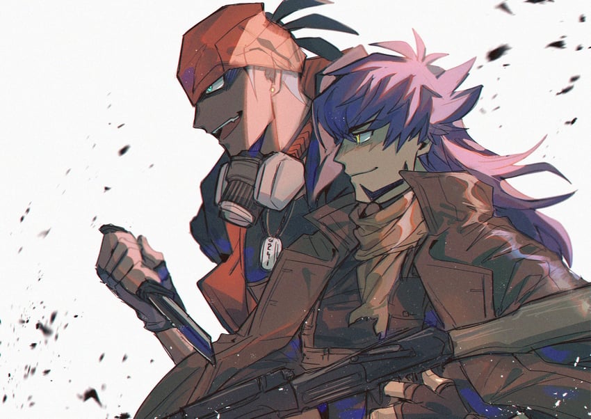 leon and raihan (pokemon and 1 more) drawn by chiyo_(miichiyochin)