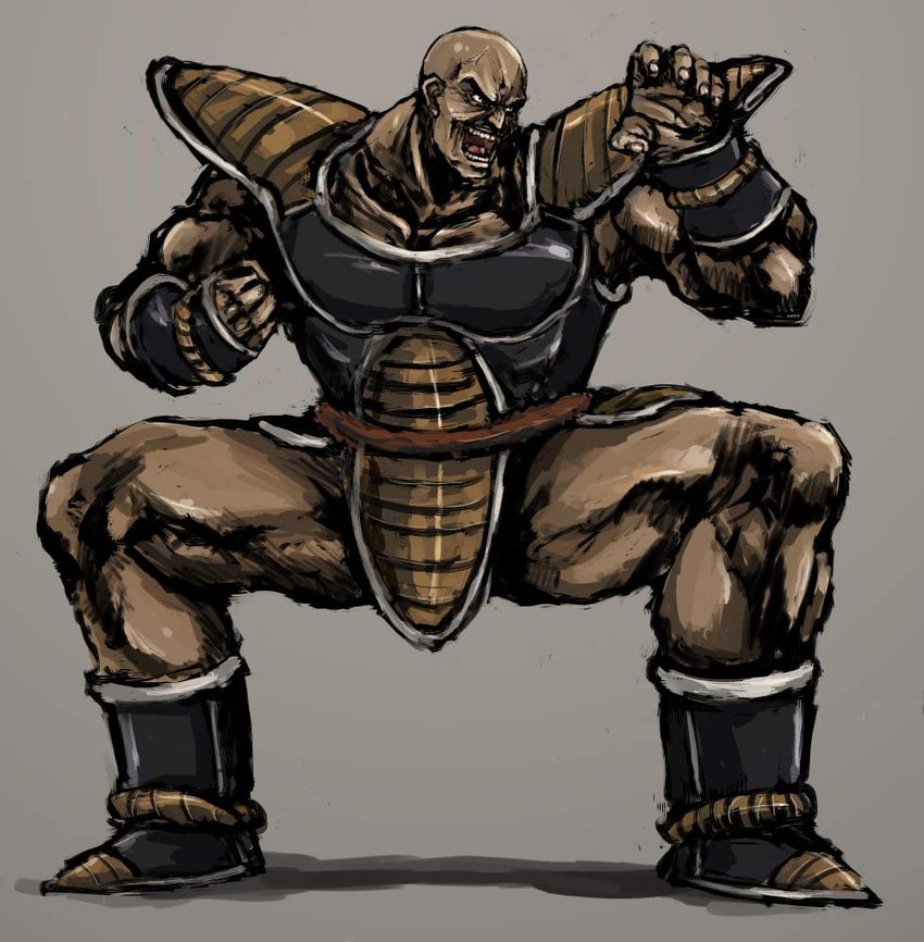 nappa (dragon ball and 1 more) drawn by moto_murabito