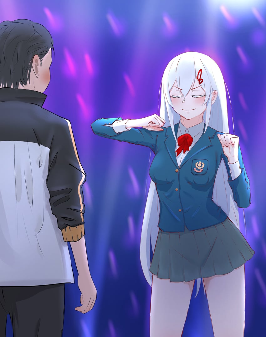 natsuki subaru and echidna (re:zero kara hajimeru isekai seikatsu and 1 more) drawn by babywipes