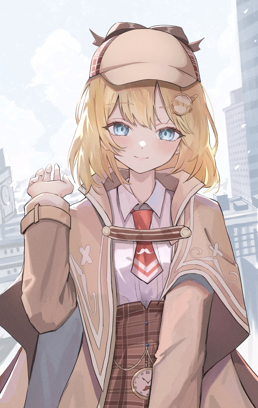 watson amelia (hololive and 1 more) drawn by gary_huang