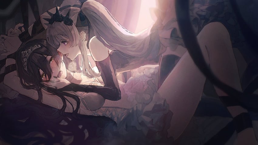 shirase sakuya and yukoku kiriko (idolmaster and 1 more) drawn by lisedraw