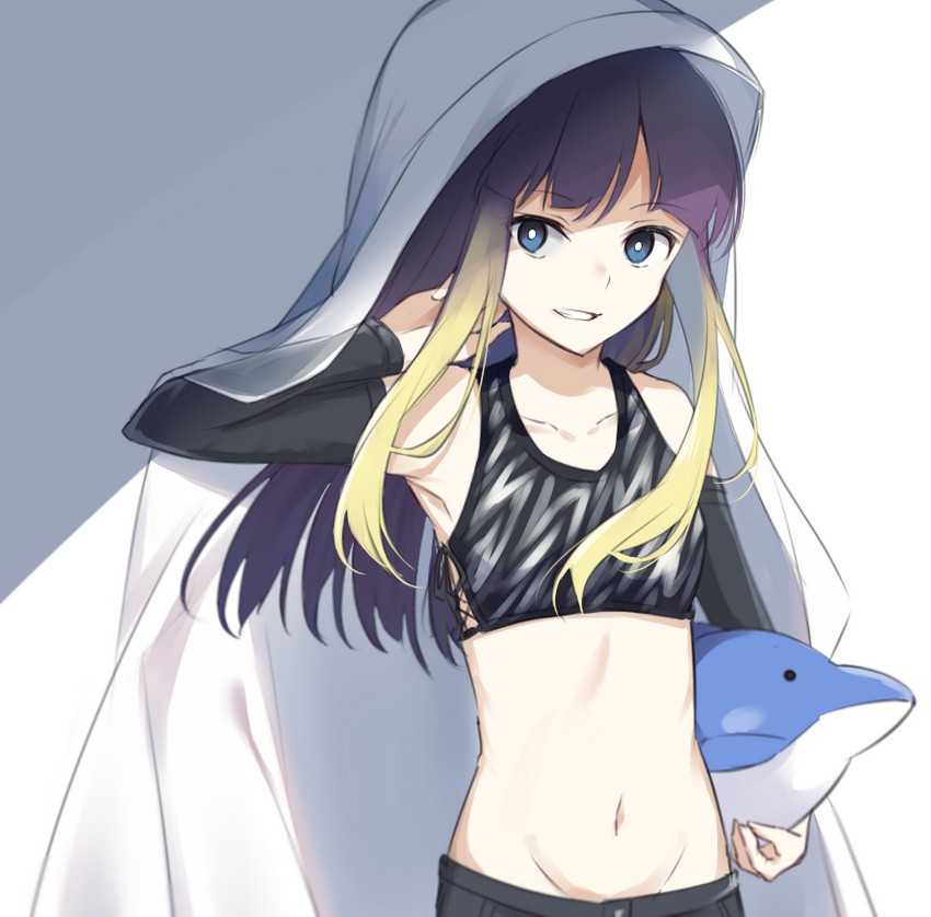 kuroyoru umidori (toaru majutsu no index and 1 more) drawn by mikami_(nemu_mohu)