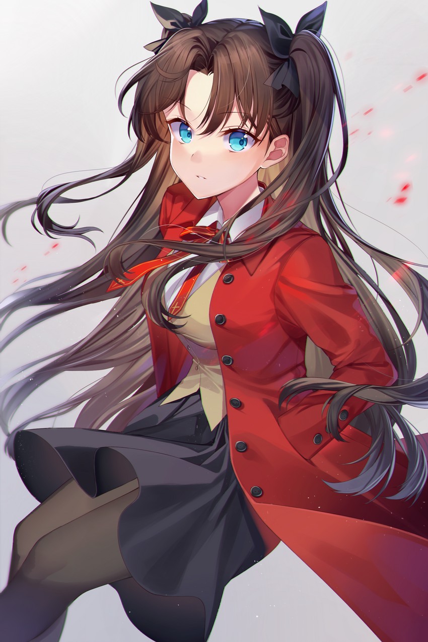 tohsaka rin (fate and 1 more) drawn by ion_(on01e)