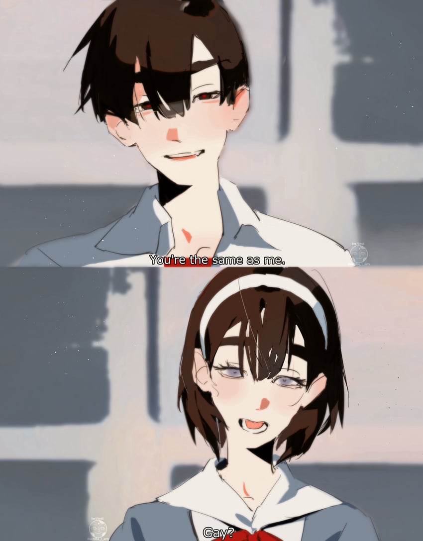 sua and ivan (neon genesis evangelion and 1 more) drawn by uchiha_i_arts
