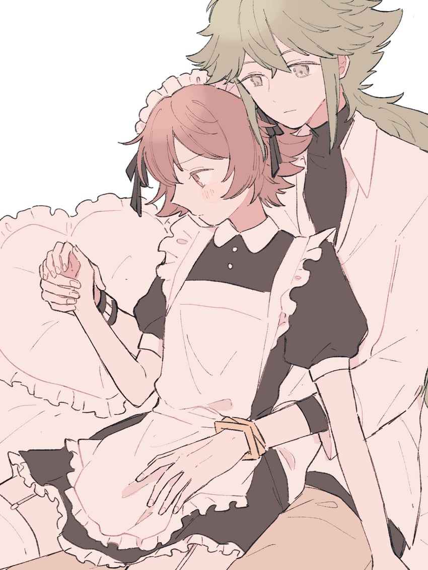 hilbert and n (pokemon and 1 more) drawn by ririco_(gnsn)