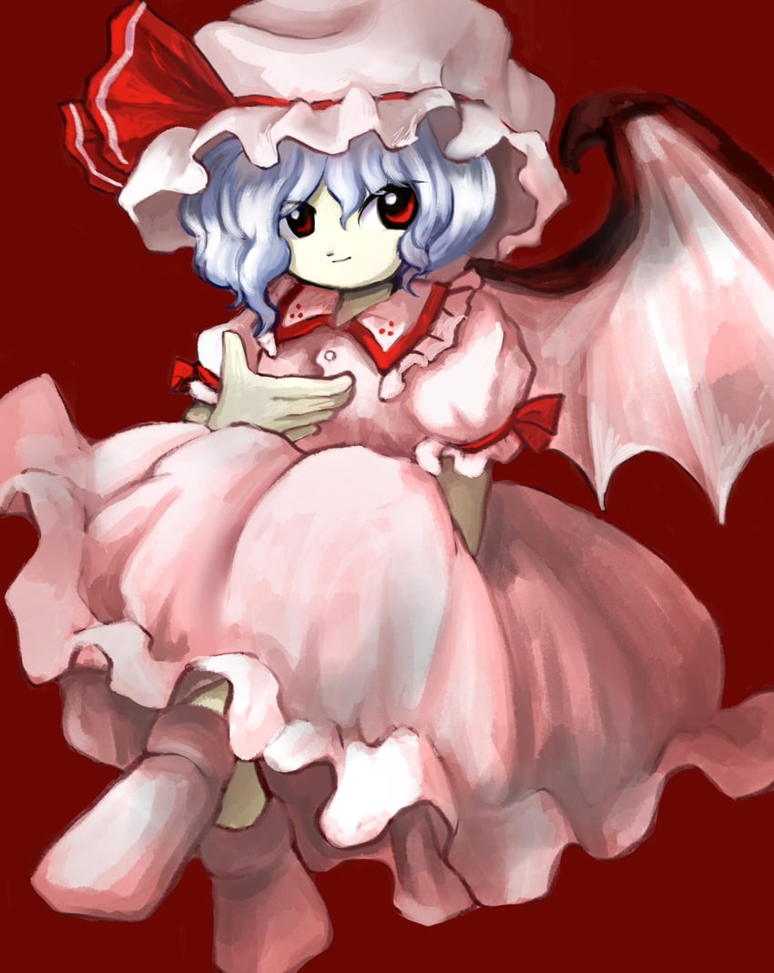 remilia scarlet (touhou and 1 more) drawn by rusuban_(yakumora_n)