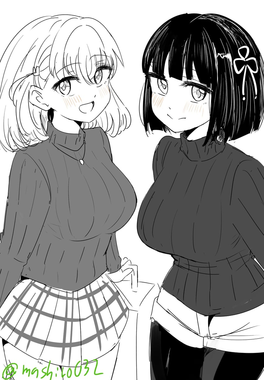 hinoshita kaho and momose ginko (love live! and 1 more) drawn by ereka