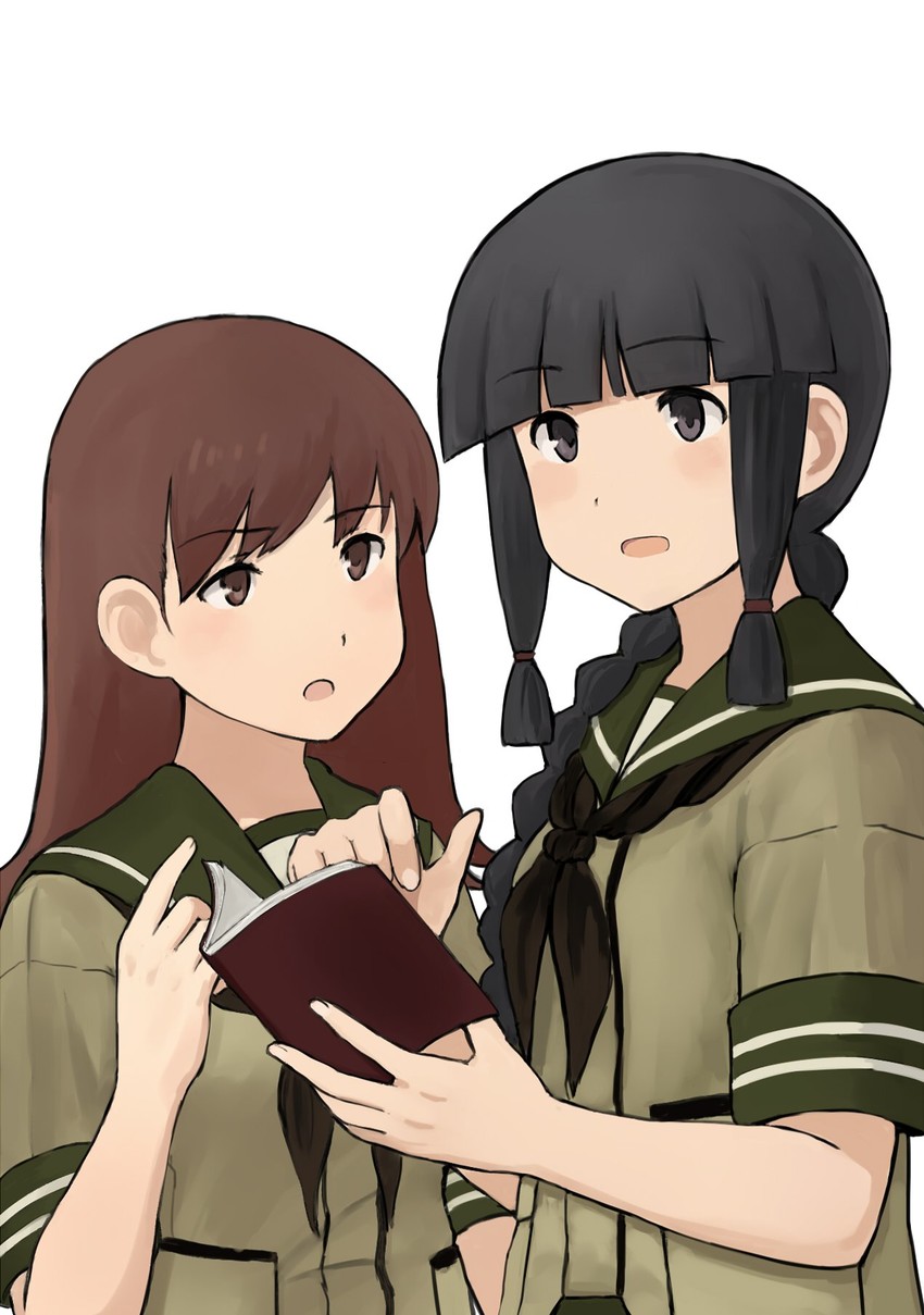 kitakami and ooi (kantai collection) drawn by fuyube_gin_(huyube)