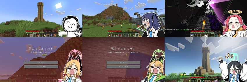 sensei, yuuka, doodle sensei, aris, momoi, and 2 more (blue archive and 1 more) drawn by asahina_yoshitoshi