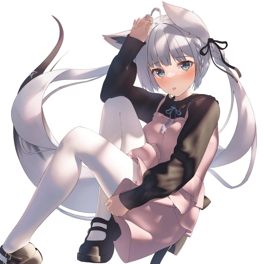 shirakami fubuki and white burinyan (hololive) drawn by shirai_yu