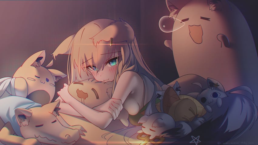 shirakami fubuki, sukonbu, miteiru, oruyanke, fubuzilla, and 2 more (hololive) drawn by mimi_mimimi