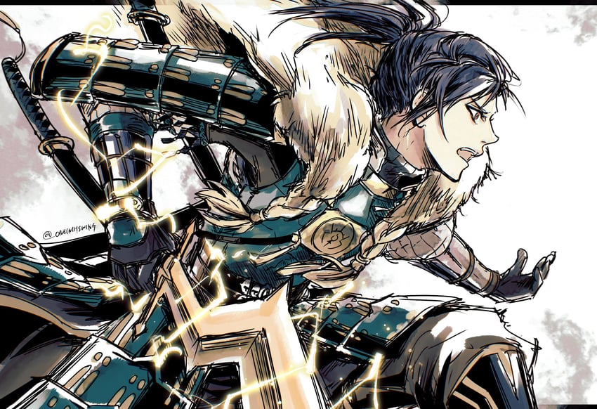 felix hugo fraldarius (fire emblem and 2 more) drawn by umi_(_oneinchswing)
