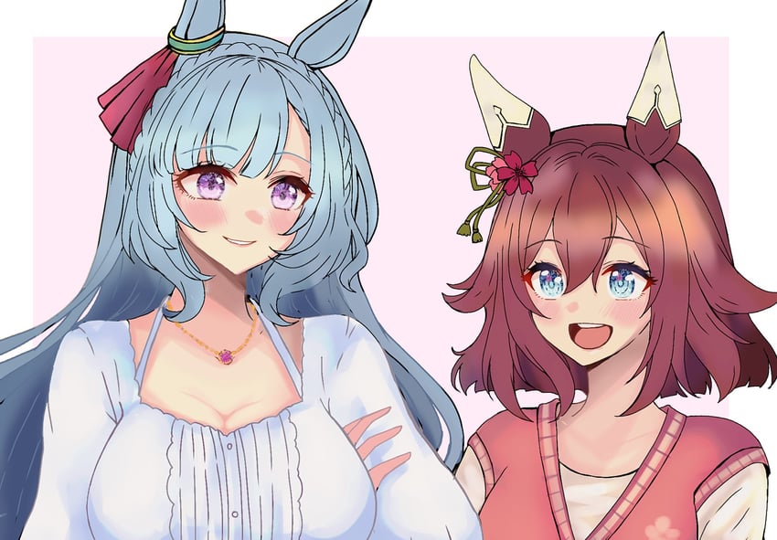 mejiro ardan and sakura chiyono o (umamusume) drawn by b9pqpy