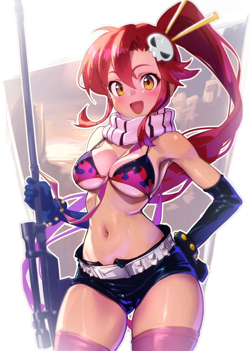 yoko littner (tengen toppa gurren lagann) drawn by momochi_momotan