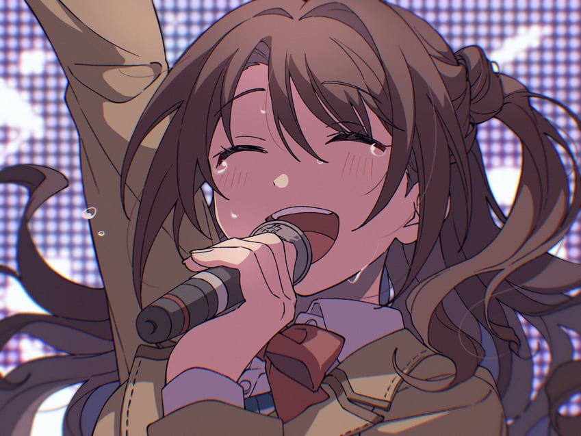 shimamura uzuki (idolmaster and 1 more) drawn by niyororinpayamaru