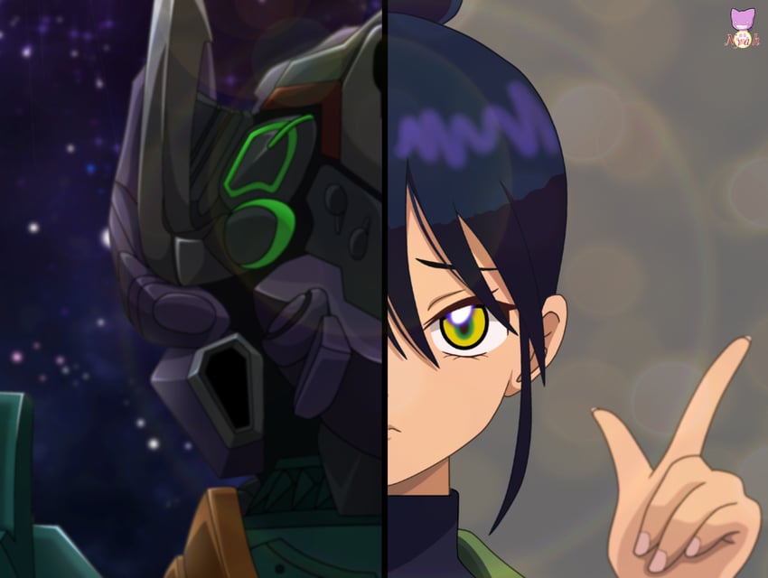 nyaan and gfred (gundam and 1 more) drawn by nyahoekaki1