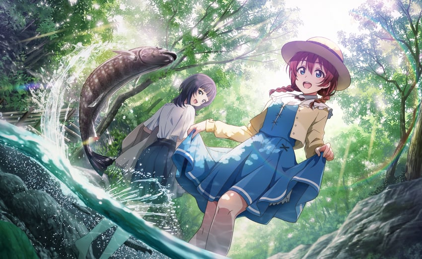 emma verde and asaka karin (love live! and 2 more)