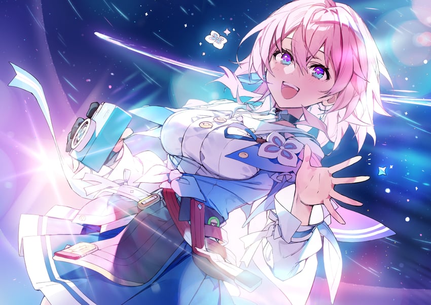 march 7th (honkai and 1 more) drawn by wata_(attaka_towel)