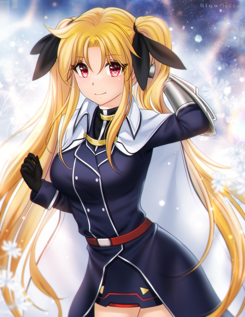 fate testarossa (lyrical nanoha and 1 more) drawn by gigamessy