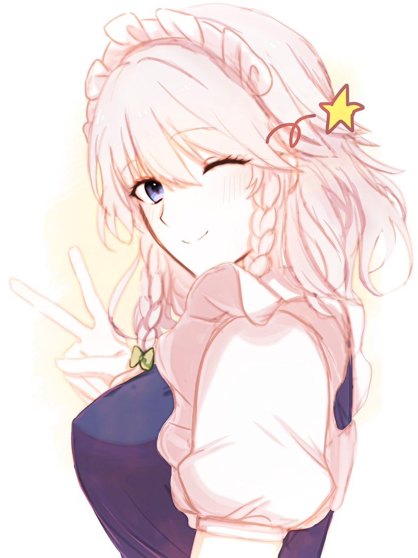 izayoi sakuya (touhou) drawn by gensou@kauchin