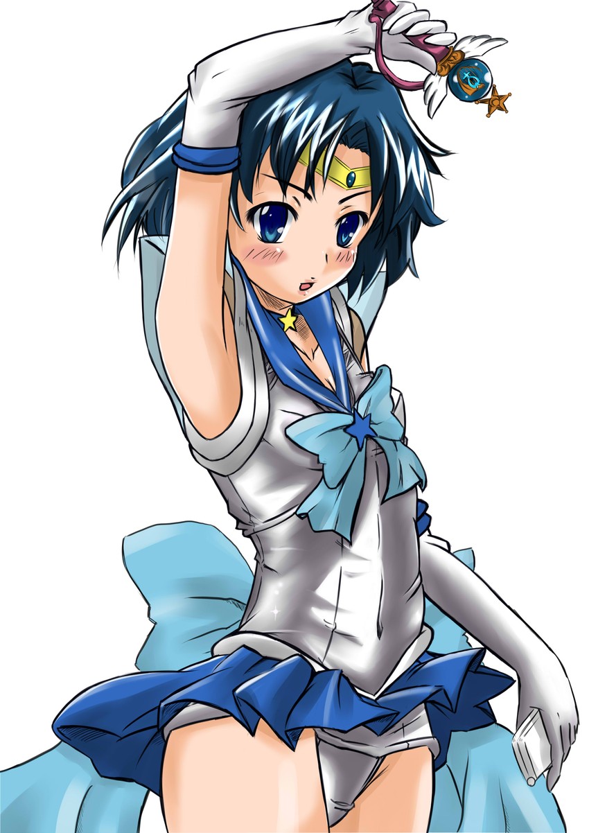 mizuno ami, sailor mercury, and super sailor mercury (bishoujo senshi sailor moon and 1 more) drawn by k@non