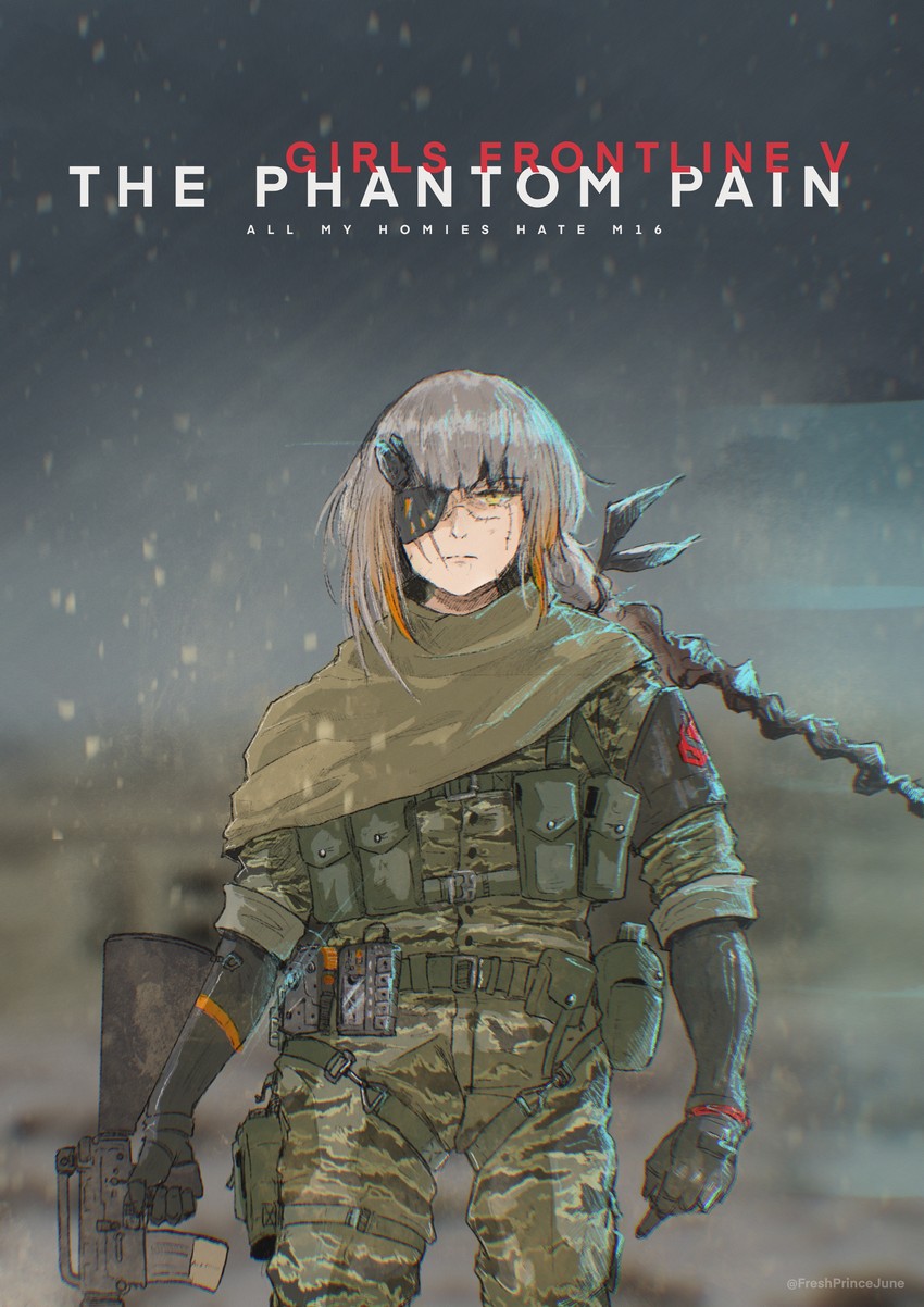 m16a1 and venom snake (girls' frontline and 2 more) drawn by freshprincejune