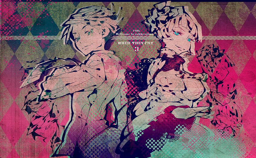 beatrice and ushiromiya battler (umineko no naku koro ni) drawn by ol_oiiii