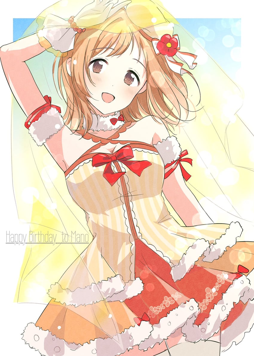 sakuragi mano (idolmaster and 1 more) drawn by potesara888