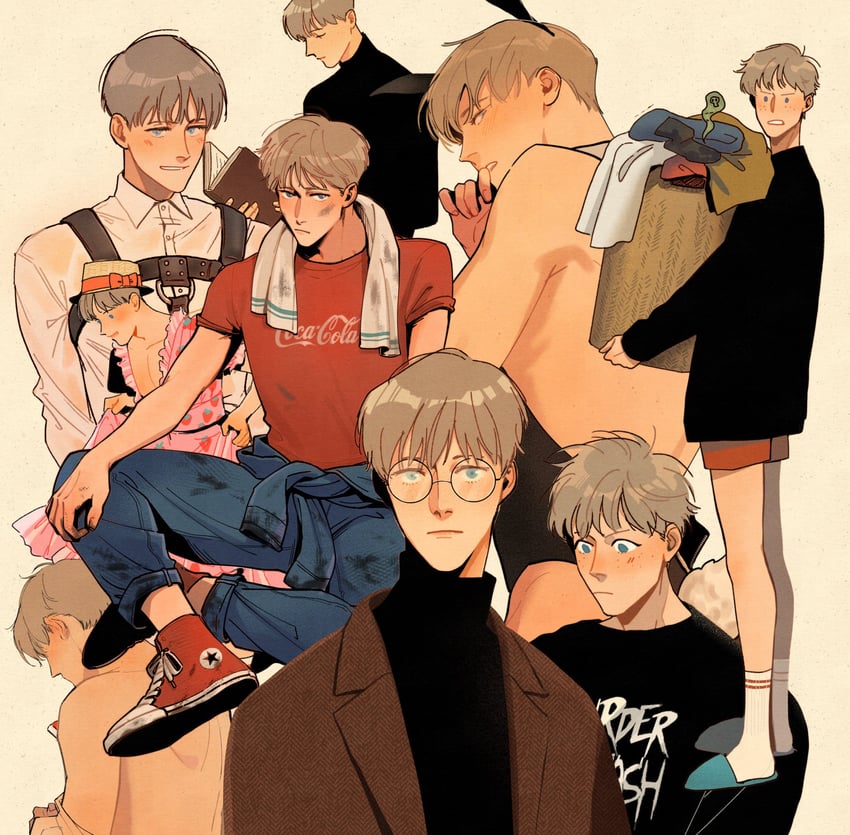 adam parrish (coca-cola and 1 more) drawn by catbishonen