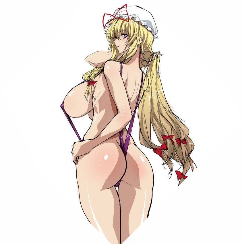 yakumo yukari (touhou) drawn by q_azieru