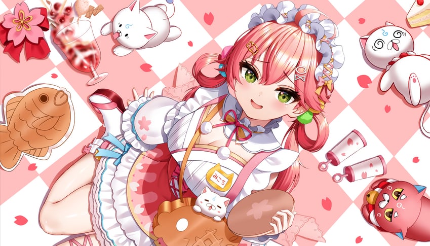 sakura miko, 35p, and kintoki (hololive) drawn by roina_(effj7473)