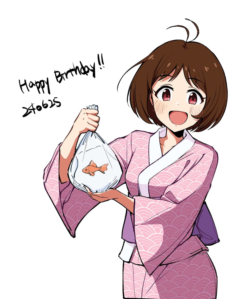 hidaka ai (idolmaster and 1 more) drawn by bakawahitori