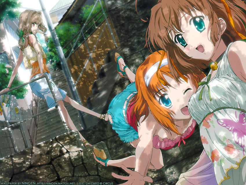 asakura nemu, aisia, and amakase miharu (da capo and 1 more)