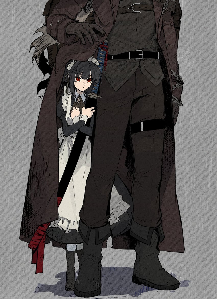 ryoshu and heathcliff (project moon and 1 more) drawn by meatpie72