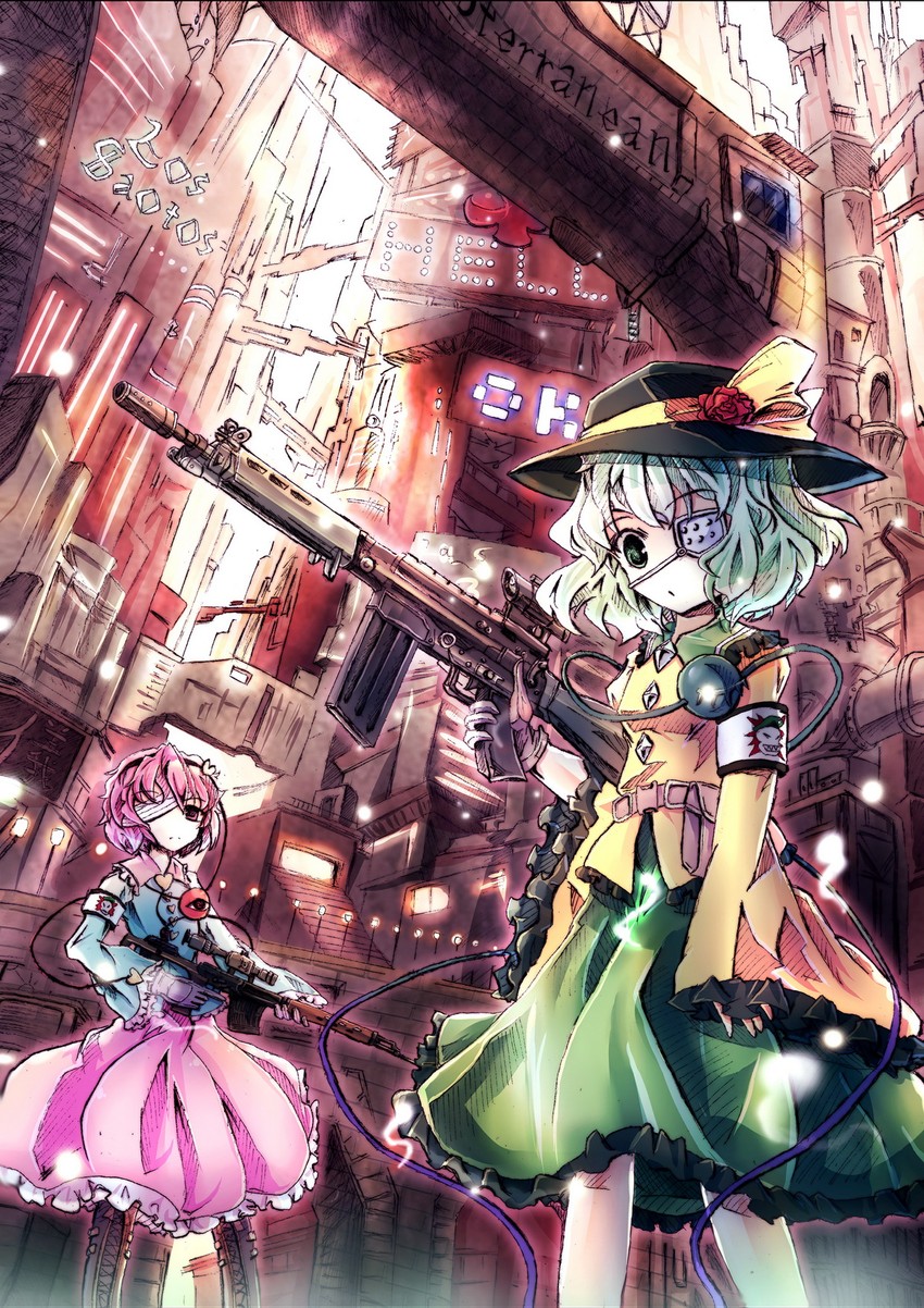 komeiji koishi and komeiji satori (touhou) drawn by bondson