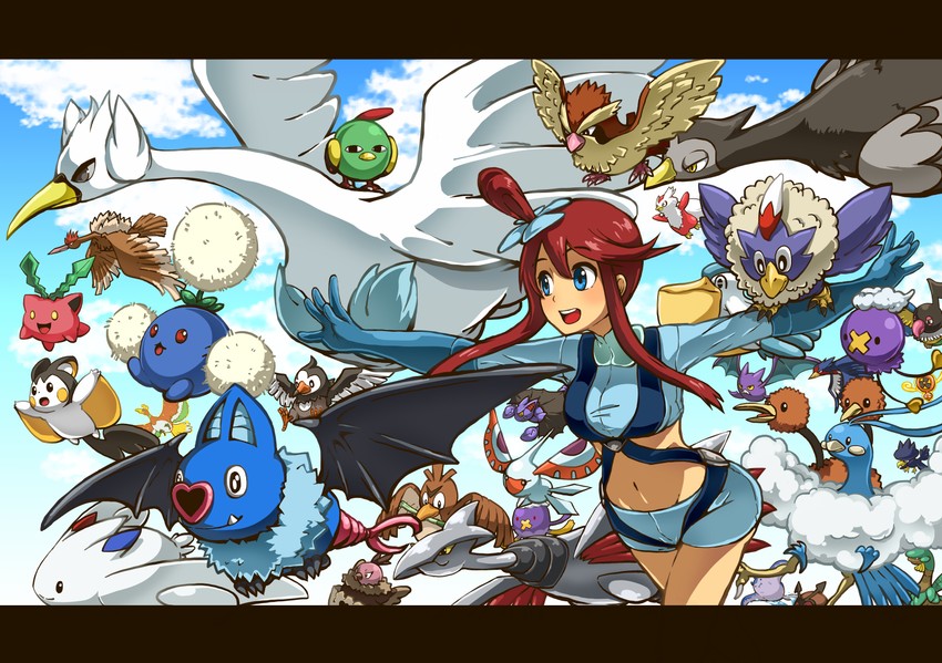 rotom, skyla, altaria, emolga, ho-oh, and 26 more (pokemon and 1 more) drawn by hogi