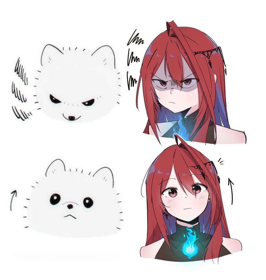 elizabeth rose bloodflame (hololive and 1 more) drawn by meyshi