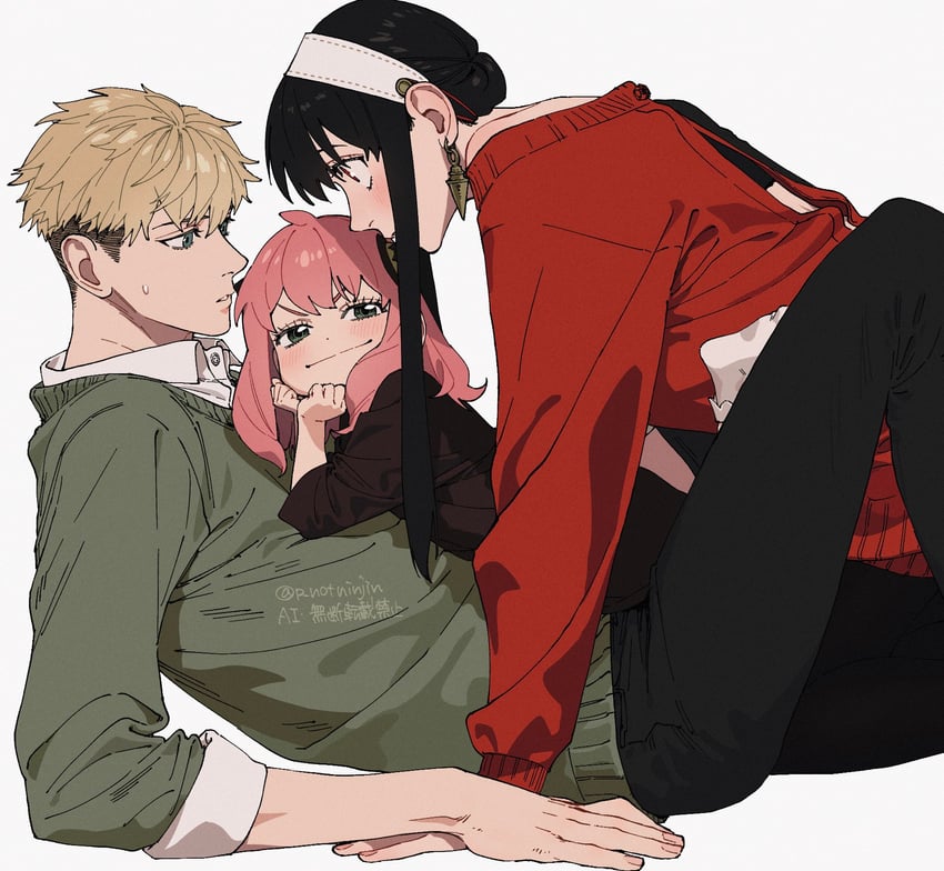 yor briar, anya, and twilight (spy x family) drawn by p_notninjin