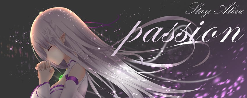 emilia (re:zero kara hajimeru isekai seikatsu) drawn by ri_qing
