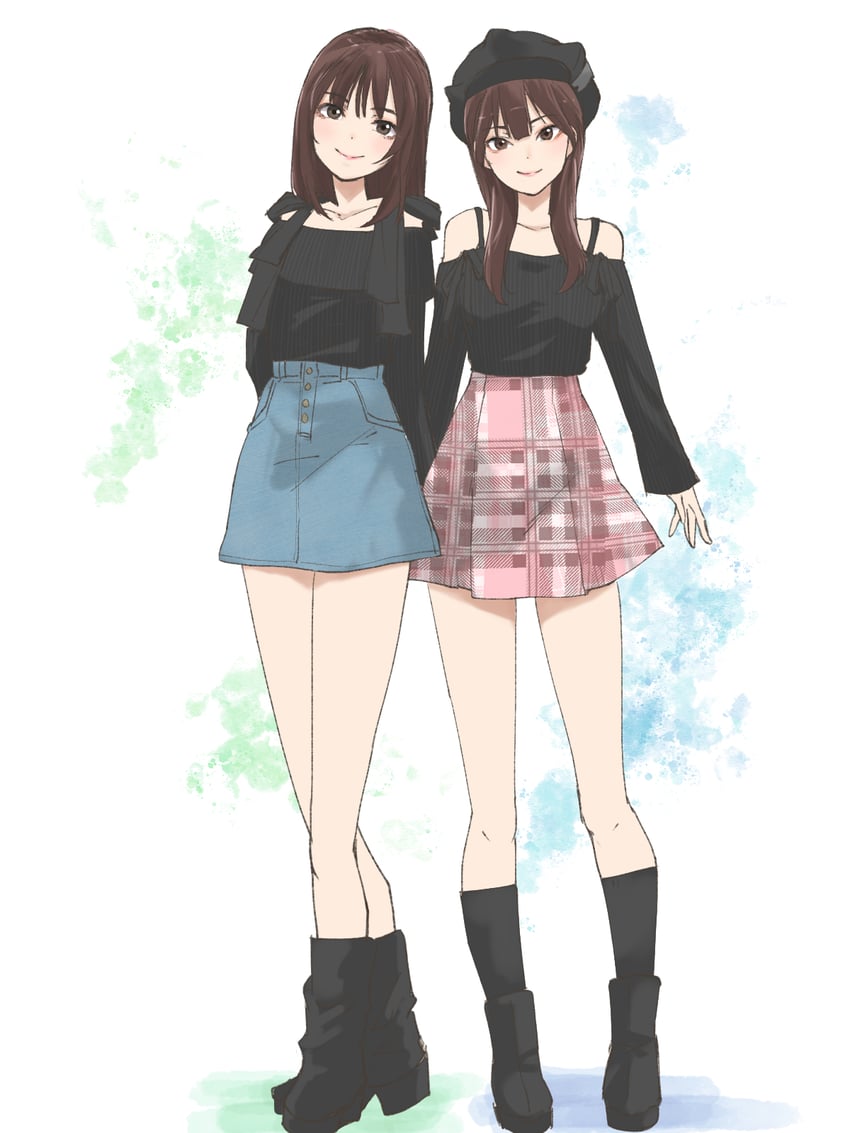 komatsu otoha and saitou airi (real life) drawn by urutsu_sahari